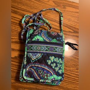 Vera Bradley Blue, Black, andGreen Crossbody.